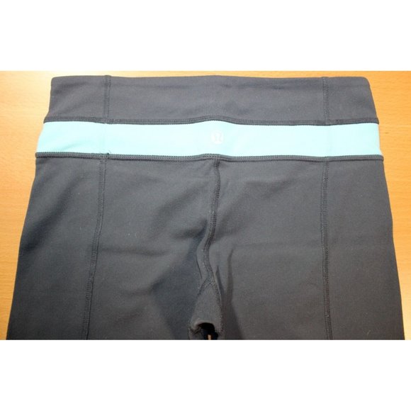 Womens Lululemon Cropped Capri Leggings Sz: 4 Gray Athletic Activewear Yoga Run - Picture 5 of 6